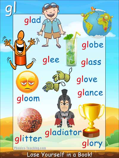 Gl Words Gl Phonics Poster Free Printable Ideal For Phonics Practice