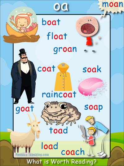 oa words phonics poster - oa word list - Words with 'oa' in them ...