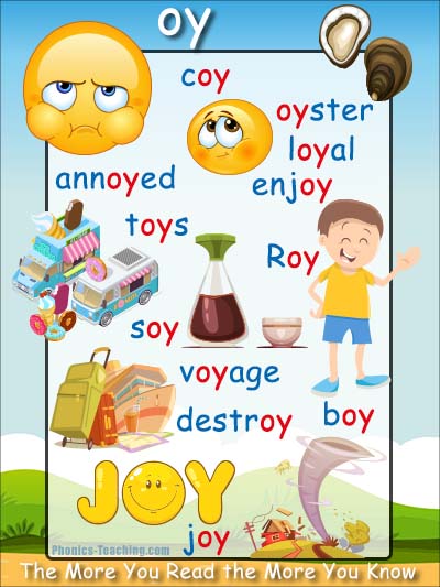 'oy' Phonics Flip Book - Download this FREE oy Word Flip Book to Help