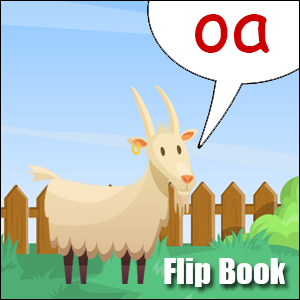 Flip Book oa Phonics poster