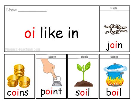 Flip Book oi Phonics poster