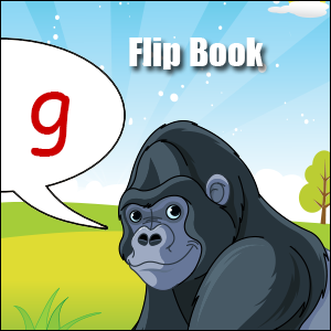 g words flip book