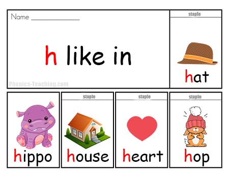 h Words - Flip Book - FREE & Printable - Ideal for ...