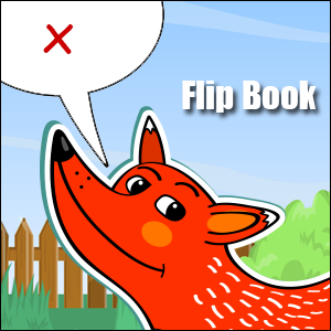 x words flip book