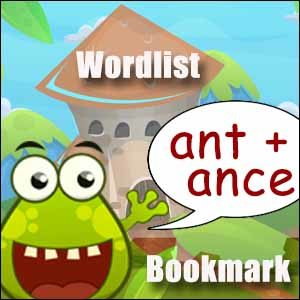 ant words & ance words