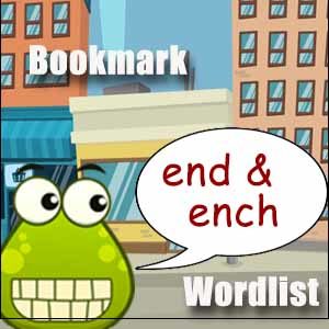 ench and end word list