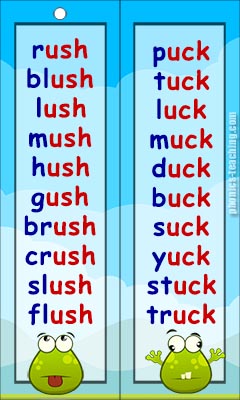 ush words and uck words
