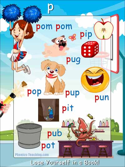p cvc words - FREE Printable Phonics Poster - You Need to Have This :-)