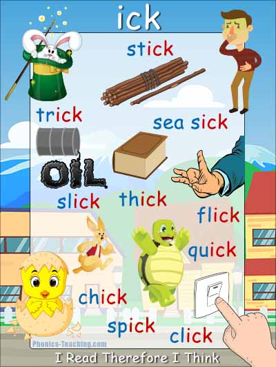 ick words family poster