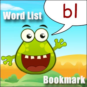 bl words list - FREE Printable - bl sound words for phonics lessons