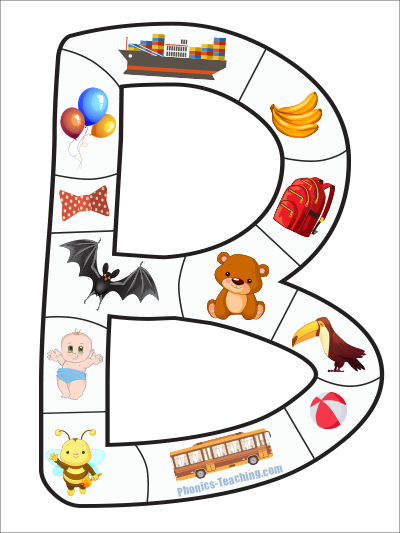 alphabet puzzle letter B