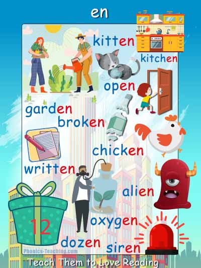 en words - FREE Printable Phonics Poster - You Need to Have This :-)