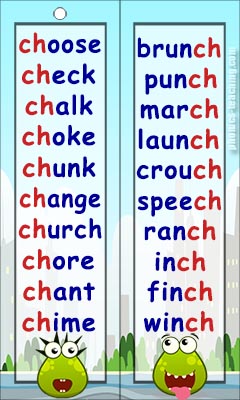 ch word list - FREE Printable - ch sound words for phonics lessons