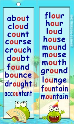 Ou Word List Free Printable Ou Sound Words For Phonics Lessons