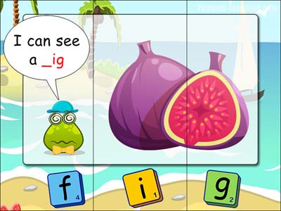 CVC puzzles - ig words - fig