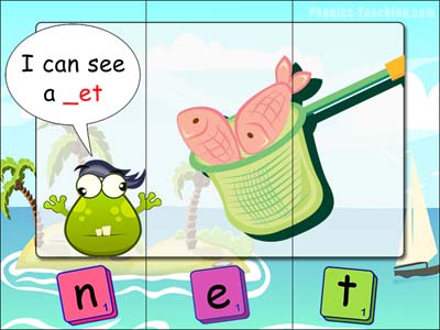 CVC puzzles - et words - net