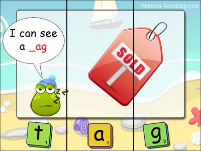 CVC puzzles - ag words - tag