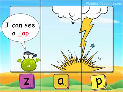 CVC puzzles - ap words - zap