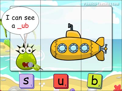 ub Words - FREE Printable CVC Puzzles - Great for Literacy Centers!