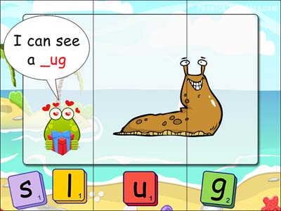 CCVC puzzles - ug words - slug