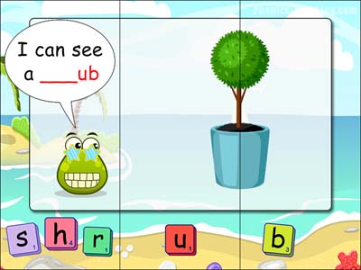 CCVC puzzles - ub words - shrub