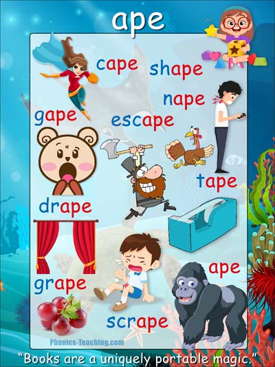 ape words with Pictures