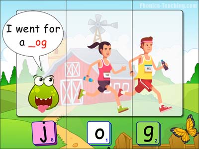 CVC puzzles - og words - jog