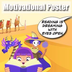 Motivational Reading Poster - Eyes Open