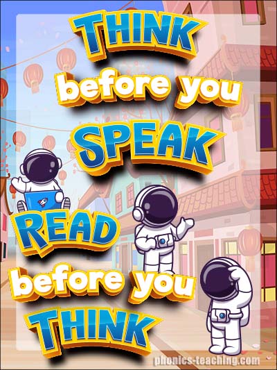 Reading Poster - Think before you Speak